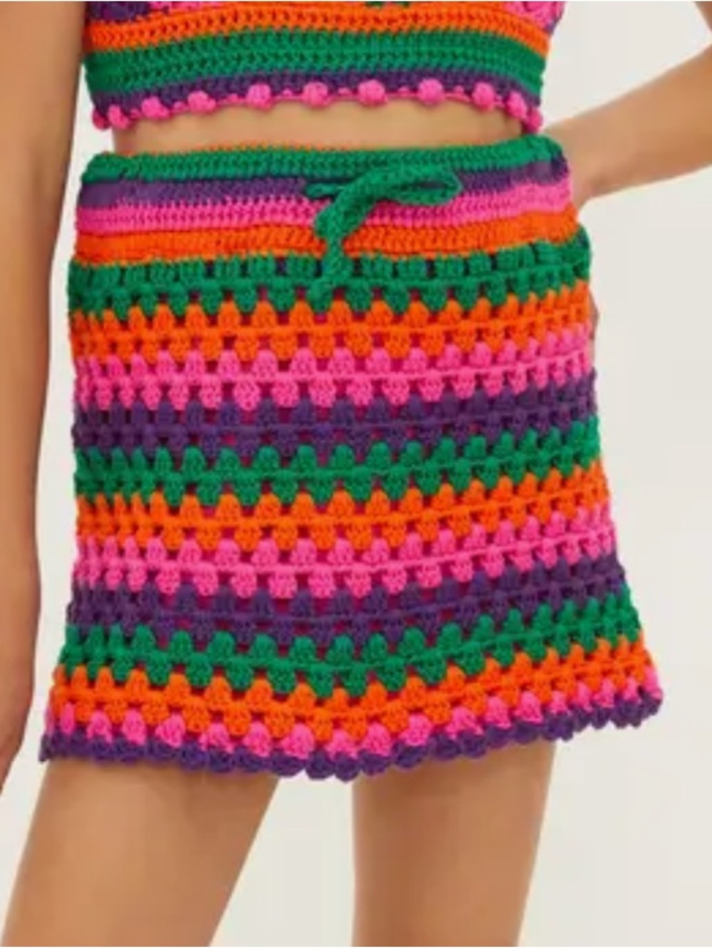 Beach Riot Kids' Lil' Alita Cotton Crochet Cover-Up Skirt